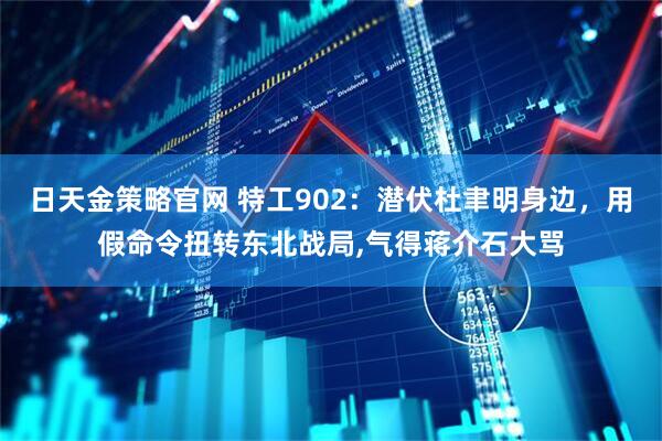 日天金策略官网 特工902：潜伏杜聿明身边，用假命令扭转东北战局,气得蒋介石大骂