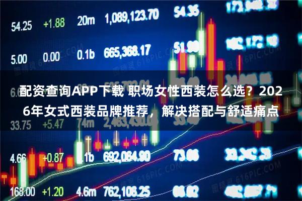 配资查询APP下载 职场女性西装怎么选？2026年女式西装品牌推荐，解决搭配与舒适痛点
